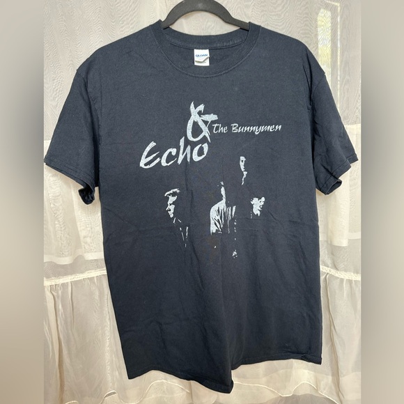 Echo & the Bunnymen Black Concert Shirt Large - Picture 1 of 4